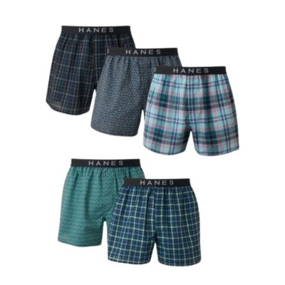 EG PRO 5 Pack Men Boxer Underwear Classics Tagless Comfort Flex Cotton Waistband Assorted S