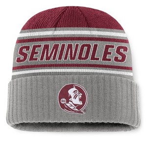 NCAA Florida State Seminoles Sleety Knit Cuffed Beanie: Midweight Acrylic Pull-On Hat - 1 of 3