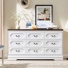 Farmhouse Dresser for Bedroom, Rustic Wood Chest of Drawers for Bedroom - 3 of 4
