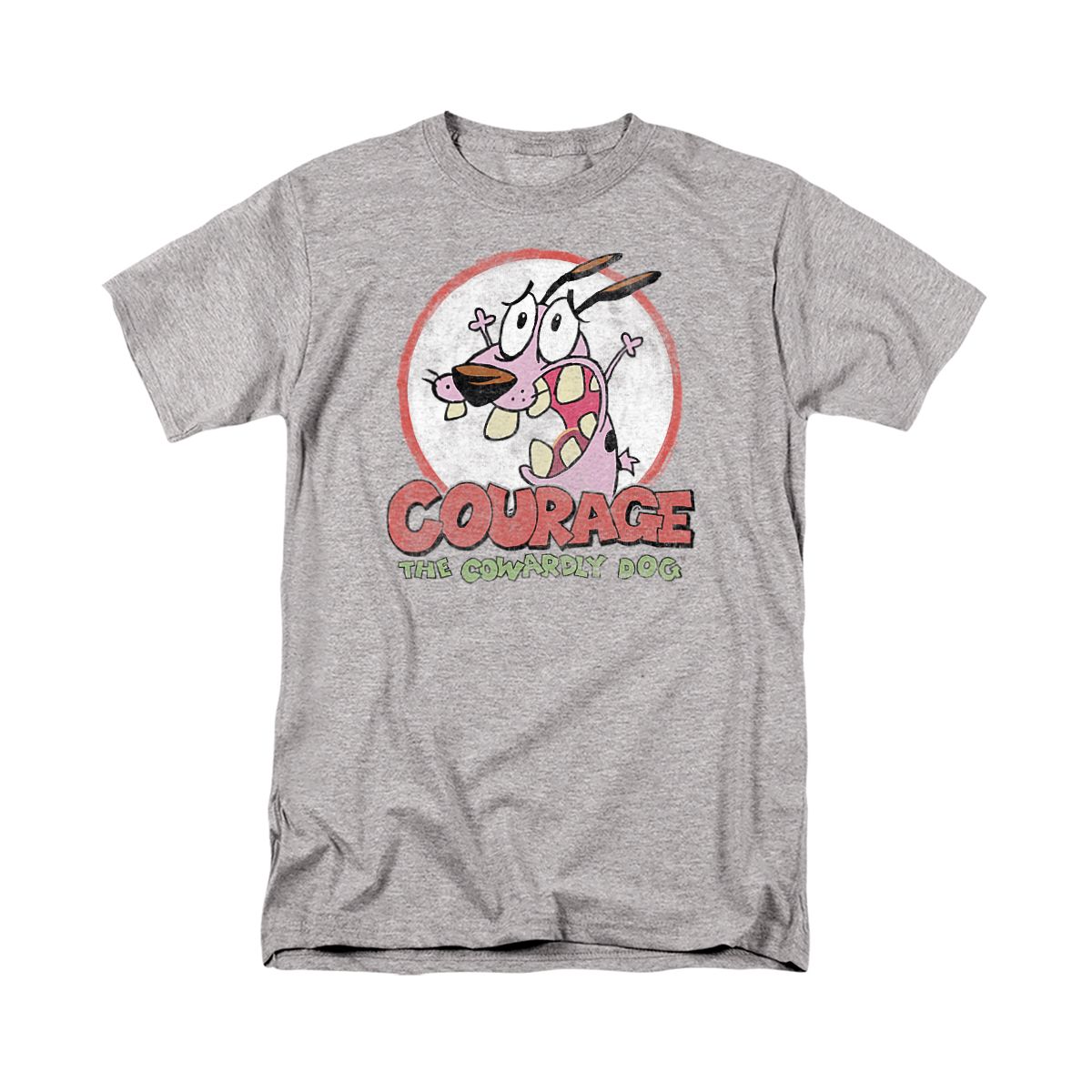 Courage The Cowardly Dog Vintage Courage Adult T-Shirt