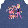 JoJo Siwa Stay Awesome Graphic Sleeveless Aline Dress - Heather Navy - 3T - 2 of 3