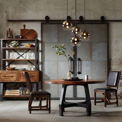 Anybear Round Walnut Dining Table