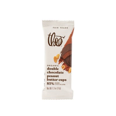  Theo Double Dark Chocolate Cups - 1.3oz 