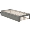 AFI Furnishings Colorado Twin Extra Long Bed with USB Turbo Charger and Twin Extra Long Trundle in Grey - 3 of 4