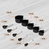 Cheer Collection 10-Piece Measuring Cups & Spoons Set – Stainless Steel Handles, Nesting Design, Dishwasher Safe, BPA-Free - 3 of 4
