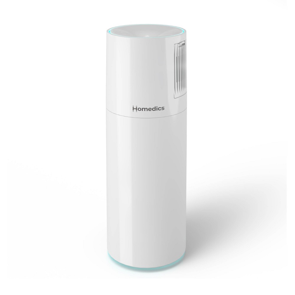 Homedics Portable Ultrasonic Humidifier with Night-Light and Aromatherapy White