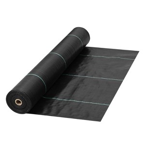 VEVOR Weed Barrier, 5.8oz Landscape Fabric, 3ft x 300ft Cover Mat Heavy Duty Woven Grass Control Geotextile for Garden, Patio, Black - 1 of 4