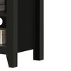 VYNXARI Black 70"W TV Stand with Open Shelves and Cable Management,Storage Cabinets with doors and shelves - 4 of 4