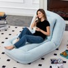 Folding Sofa Chair with 5 Adjustable Positions Plush Floor Lounge Chair for Gaming, Meditation, and Relaxation - 2 of 4