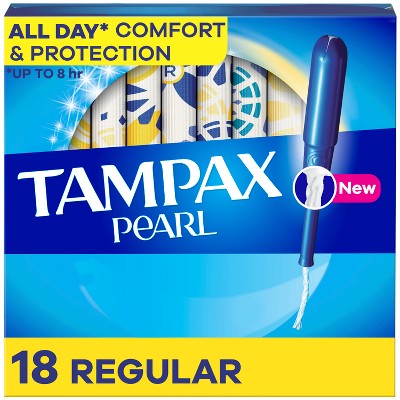 Tampax Pearl Tampons Regular Absorbency with LeakGuard Braid - Unscented