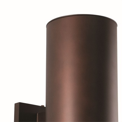 Chiasso Satin Aluminum Cylinder Wall Sconce with Dimmable Lighting