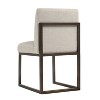 TOV Furniture Haute Linen Chair in Beige and Brass - 4 of 4
