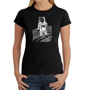 LA Pop Art Women's Word Art T-Shirt - ASTRONAUT - 1 of 4