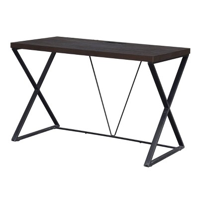 Kendall Computer Desk Elm/Black - Carolina Chair & Table