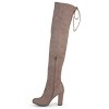 Journee Collection Womens Maya Block Heel Over The Knee Boots - 2 of 4