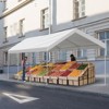 Aoodor  Vehicle Carport Canopy Portable Garage Party Canopy Tent Boat Shelter, Heavy Duty Metal Frame - 2 of 4