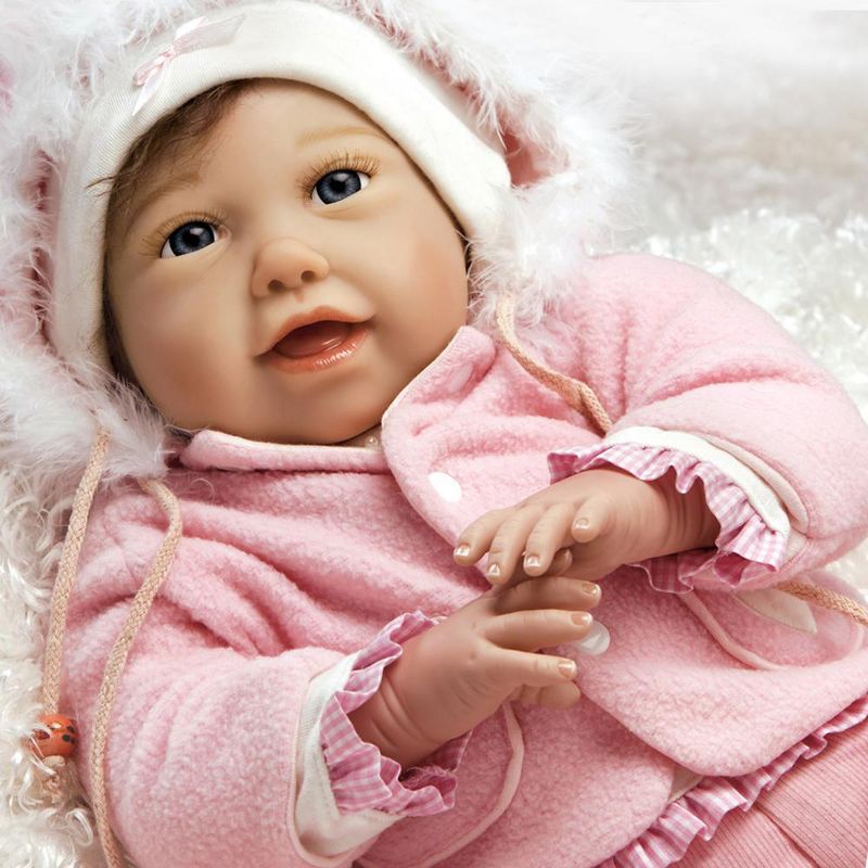 Paradise Galleries "Cuddle Bear Bella" Real Baby Doll. 21" Weighted Reborn Baby Doll with 5-Piece Baby Doll Clothes Set.  Age 3+, 1 of 8