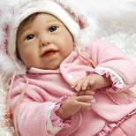 Paradise Galleries "Cuddle Bear Bella" Real Baby Doll. 21" Weighted Reborn Baby Doll with 5-Piece Baby Doll Clothes Set.  Age 3+