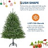4.5/6/7.5/9FT Pre-Lit Artificial Spruce Christmas Tree with 200 Lights, 11 Modes, Hinged Branches, Foot Switch, Thick Tips, Green, Metal Stand - 4 of 4