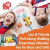 Leo & Friends Pull Along Walking Triceratops Wooden Toy for Boys and Girls - 2 of 4