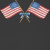 Rerun Island Women's Amercian Flag And Bow Americana 4Th Of July Short Sleeve Graphic Cotton Baby Tee - Caviar L - 2 of 4