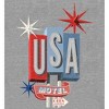 Americana Vintage Motel Sign Adult Crew Neck Long Sleeve Tee - 2 of 2
