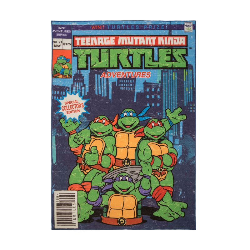 Teenage Mutant Ninja Turtles 5&#39;x7&#39; Comic Book Kids&#39; Rug, 1 of 6