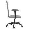 vidaXL Modern Office Chair, Adjustable Height, 360-Degree Swivel Design, Rolling Casters - Light Gray Fabric - 4 of 4