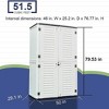 4.17 ft. W x 2.42 ft. D Durable Resin Double layered Storage Shed, Weather-Resistant Outdoor Storage Cabinet for Home, Patio and Garage - 2 of 4