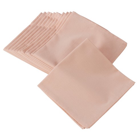 Saro Lifestyle Everyday Cloth Table Napkins (set Of 12), Pink, 20 X 20 :  Target