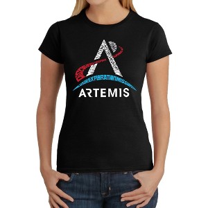 LA Pop Art NASA Artemis Logo - Women's Word Art T-Shirt - 1 of 4
