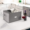 Sorbus Quilted Glassware Storage Case with Dividers - Holds 12 - Great for Protecting Wine Glasses, Champagne Flutes, Goblets, and more - 2 of 4