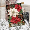 Briarwood Lane Winter Christmas House Flag 40x28 For Outdoor Mixed Poinsettias For Christmas House Flag - 4 of 4