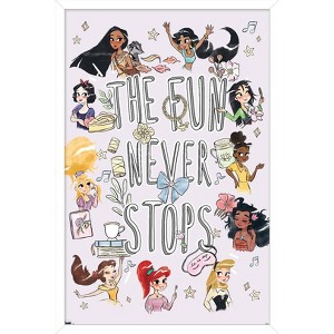 Trends International Disney Princess - Best Friends Framed Wall Poster Prints - 1 of 4