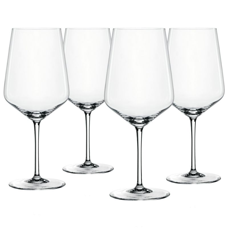 Spiegelau Style Red Wine Glasses Set of 4 - Crystal, Classic Stemmed, Dishwasher Safe, Professional Quality Red Wine Glass Gift Set - 22.2 oz, 4 of 5