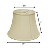Vynxaria Lampshades: Egg Slant Modified Bell Softback Shade, 10" x 16" x 12" with Washer Fitter - 3 of 4