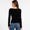 Cherie Code Women’s Wrap Top – Soft Knit, Long Sleeve, V-Neck Fit - 2 of 4