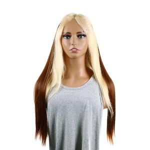 Unique Bargains Women's Straight Long Hair Hair Extensions High Temperature Fiber Brown 1 Pc - 1 of 3