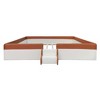 Whisen Twin Size Upholstered Floor Bed & Daybed with Fence and Two-Tier Staircase - 3 of 4