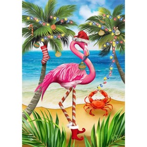 Briarwood Lane Garden Flag 18x12.5 For Outdoor Christmas in Paradise Flamingo Garden Flag Flag For Christmas Garden Flag Flags For Outside - 1 of 4
