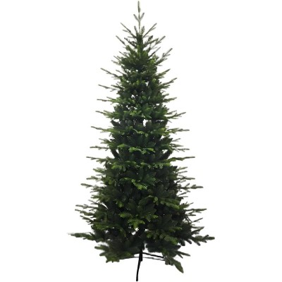 Premium Hinged Artificial Christmas Tree with Warm White and Colorful Lights, 8 Adjustable Lighting Modes, Elegant Décor
