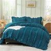 BAGOKIE 3 Pieces Seersucker Ruffle Bed in a Bag Comforter Set - 2 of 4