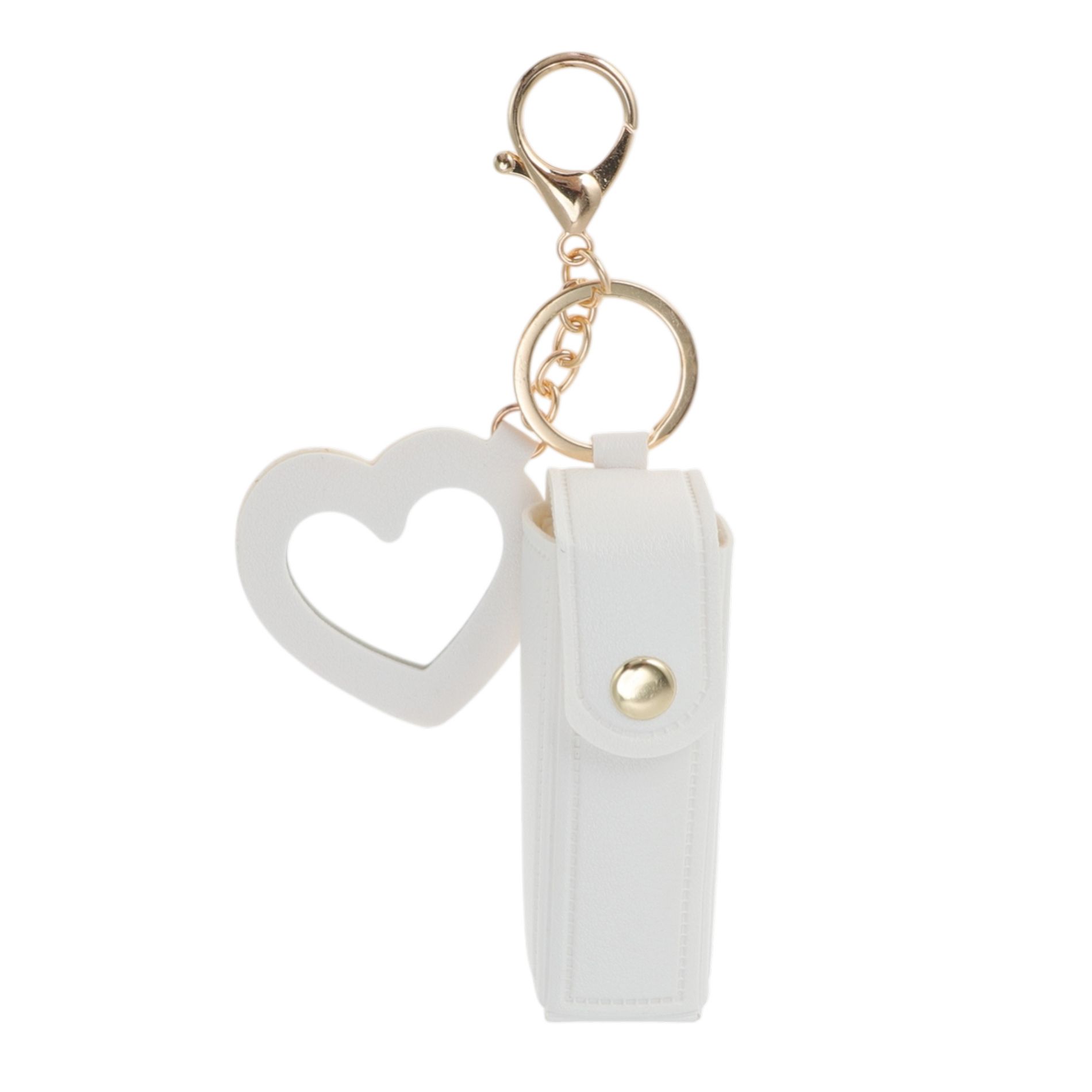 Unique Bargains Lipstick Bag with Mirror Handbag Charm 1 Pc