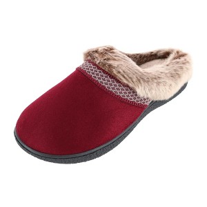 Isotoner Women's Microsuede Mallory Hoodback Slipper - 1 of 4