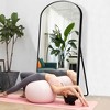 31 in W x 71 in H Black Frame Arch Aluminum Alloy Full Length Mirror Freestanding Mirror - 3 of 4
