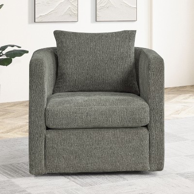 NicBex Swivel Barrel Chair with Back Cushion Accent Chair, Modern Luxury Living Room Chair Comfy Chair for Office, Bedroom