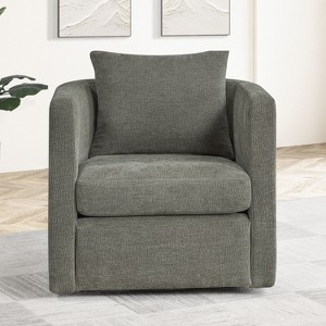 NicBex Swivel Barrel Chair with Back Cushion Accent Chair, Modern Luxury Living Room Chair Comfy Chair for Office, Bedroom - 1 of 4