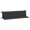 vidaXL Garden Bench Cushions 2pcs Black 78.7"x19.7"x2.8" Oxford Fabric - 2 of 4