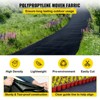 VEVOR Weed Control Fabric 6ft x 300 ft - Geo Textile Fabric Heavy Duty PP Woven Weed Barrier Landscape Ground Cover 3.2oz, Black - 4 of 4