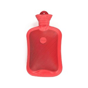 Sanger Classic Rubber Hot Water Bottle with Hanging Hole, Holds 2 Liters, Red - 1 of 3